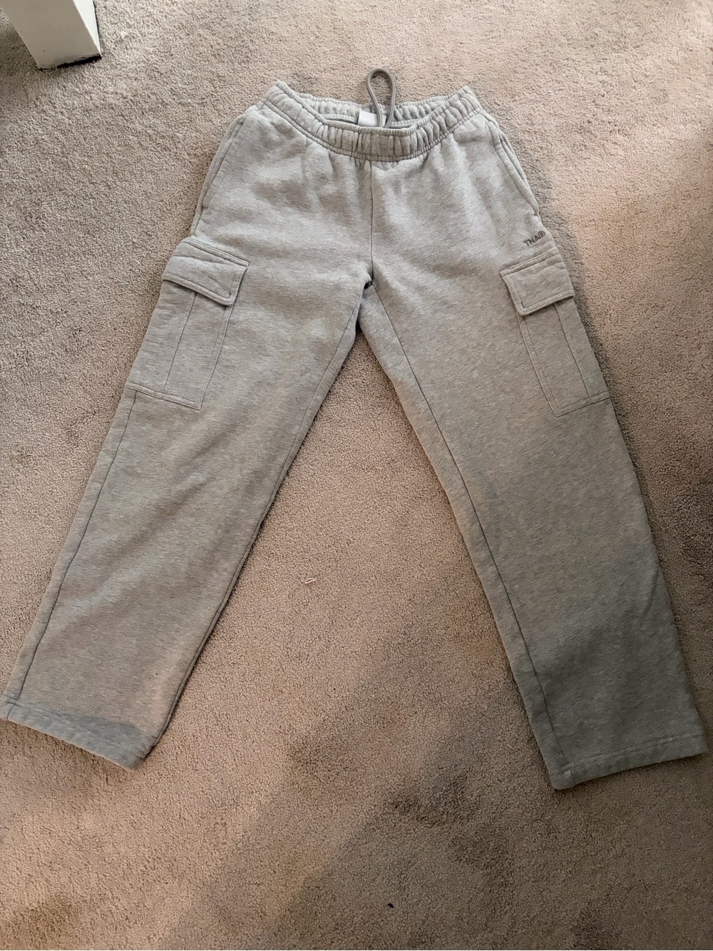 Aritzia TNA heather Gray mega Cargo Sweatpants